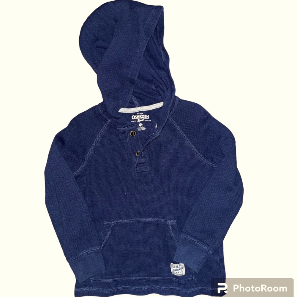 OshKosh B’gosh Waffle Knit Pullover Hoodie